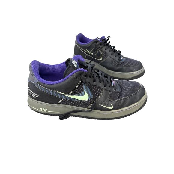 Nike Air Force 1 Low Future Swoosh 2019 - CT1621-001 size 13 black purple main image 4